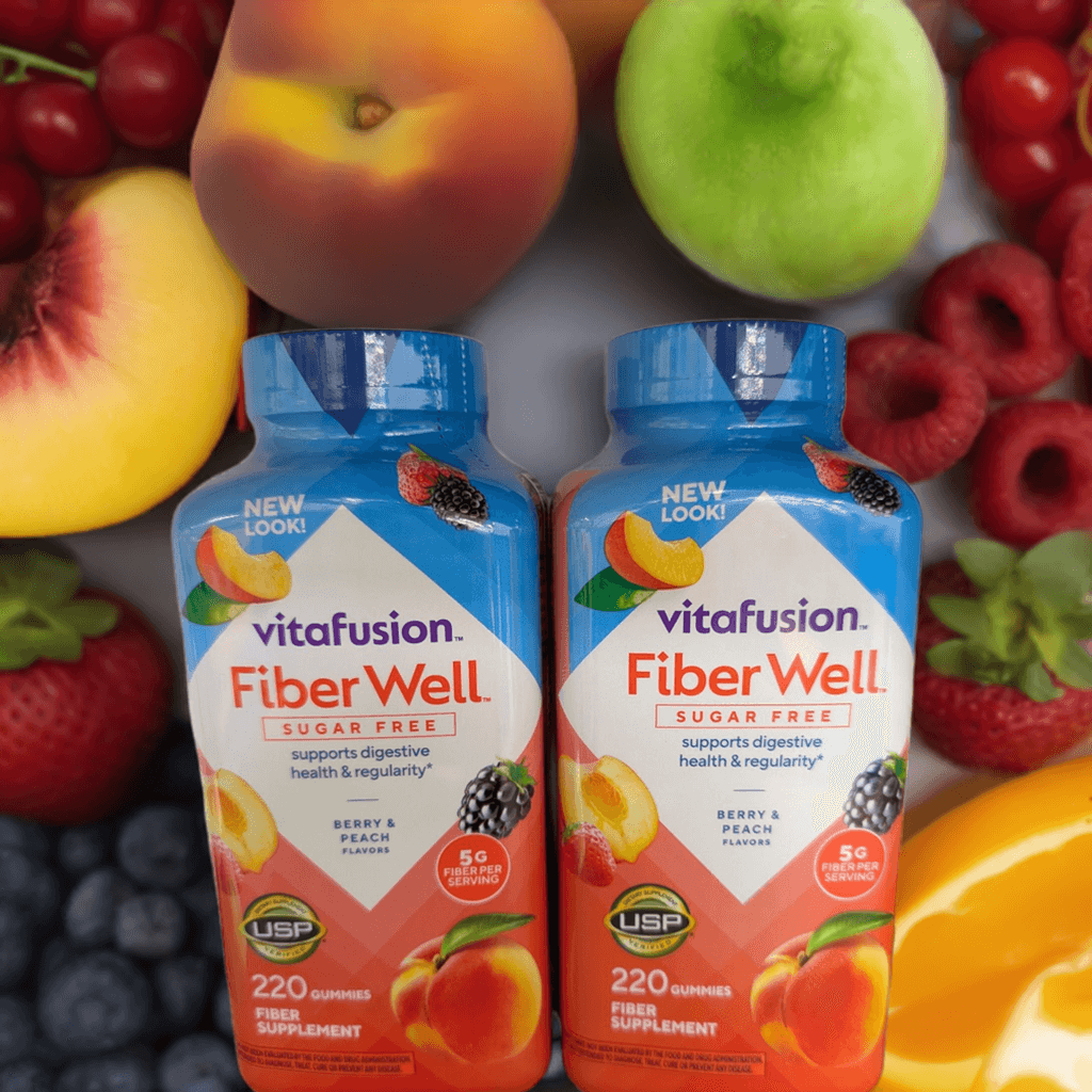 2-pack of Vitafusion Sugar-Free Fiber Gummies, 220 count per bottle – Digestive health supplement by Wakil Ahmed LLC, available at wakilahmed.com