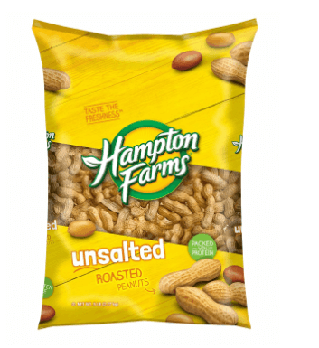 5 lb bag of Hampton Farms peanuts