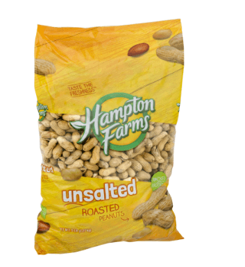 5 lb bag of Hampton Farms peanuts