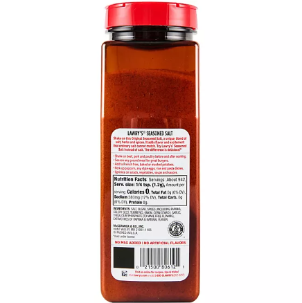 Lawry's Seasoned Salt 40 oz container