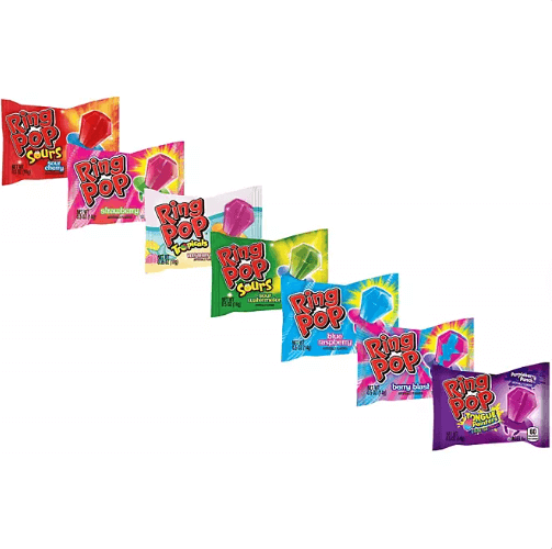 Ring Pop 44 count variety pack with assorted lollipop flavors