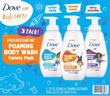 Dove Kids Care Foaming Body Wash Variety Pack (3 x 13.5 oz) - Wakil Ahmed